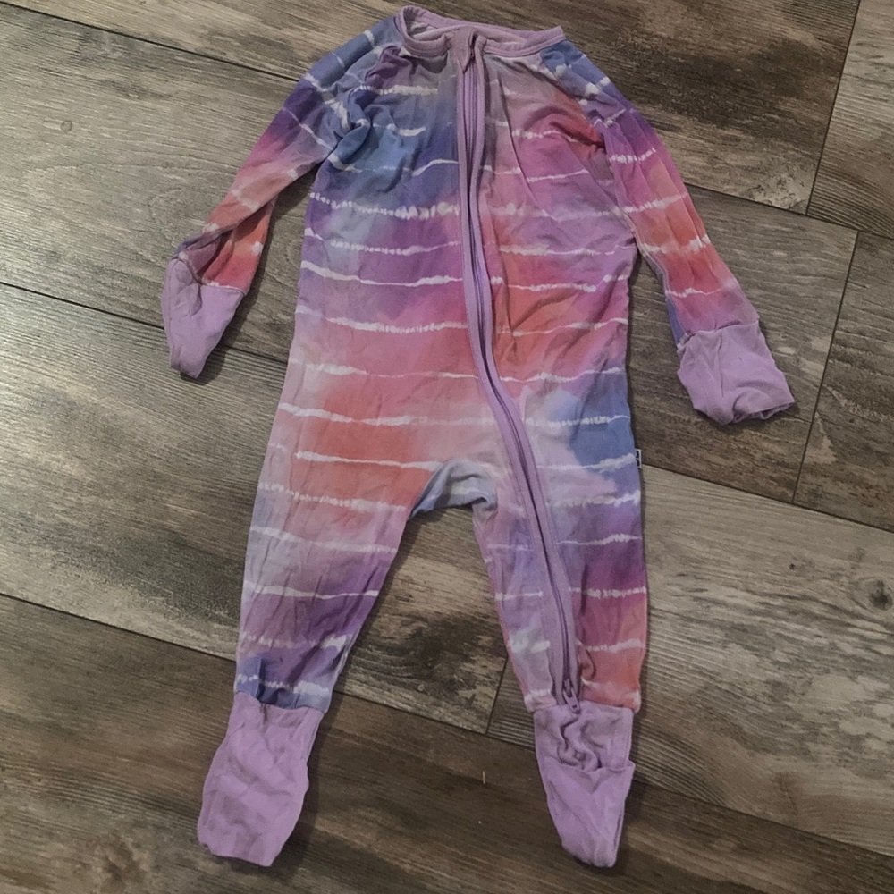Little Sleepies Tie-Dye Dreams Zippy PJs 3-6 months